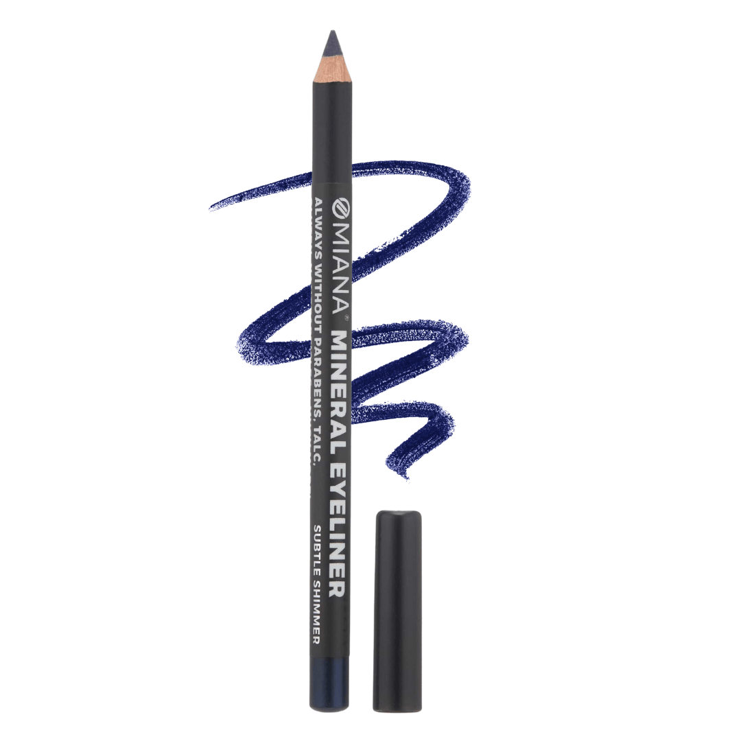 Omiana Natural Cosmetics Eyeliner Subtle Shimmer Blue Mineral Pencil Eyeliners - No Titanium Dioxide; Mica-Free Options!